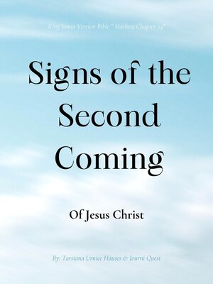 cover image of Signs of the Second Coming